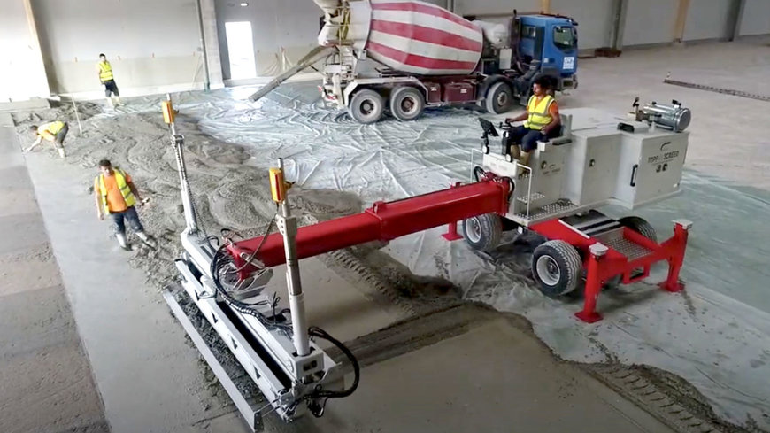 Elobau Joystick ensures precise control of concrete finishers